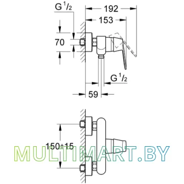 Смеситель Grohe Eurosmart Cosmopolitan 32837000 картинка 4